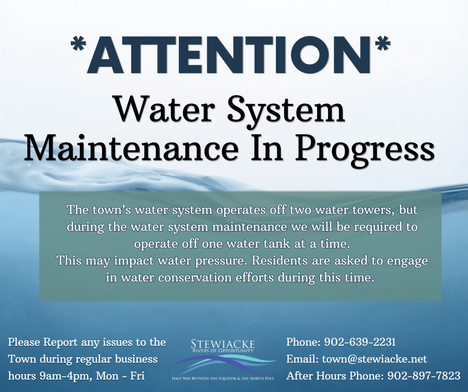 Water System Maintenance Announcement Ongoing